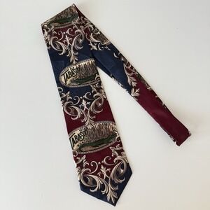 Vintage‎ Tobasco Tie Men's Silk Whimsical Travel Preppy Louisiana